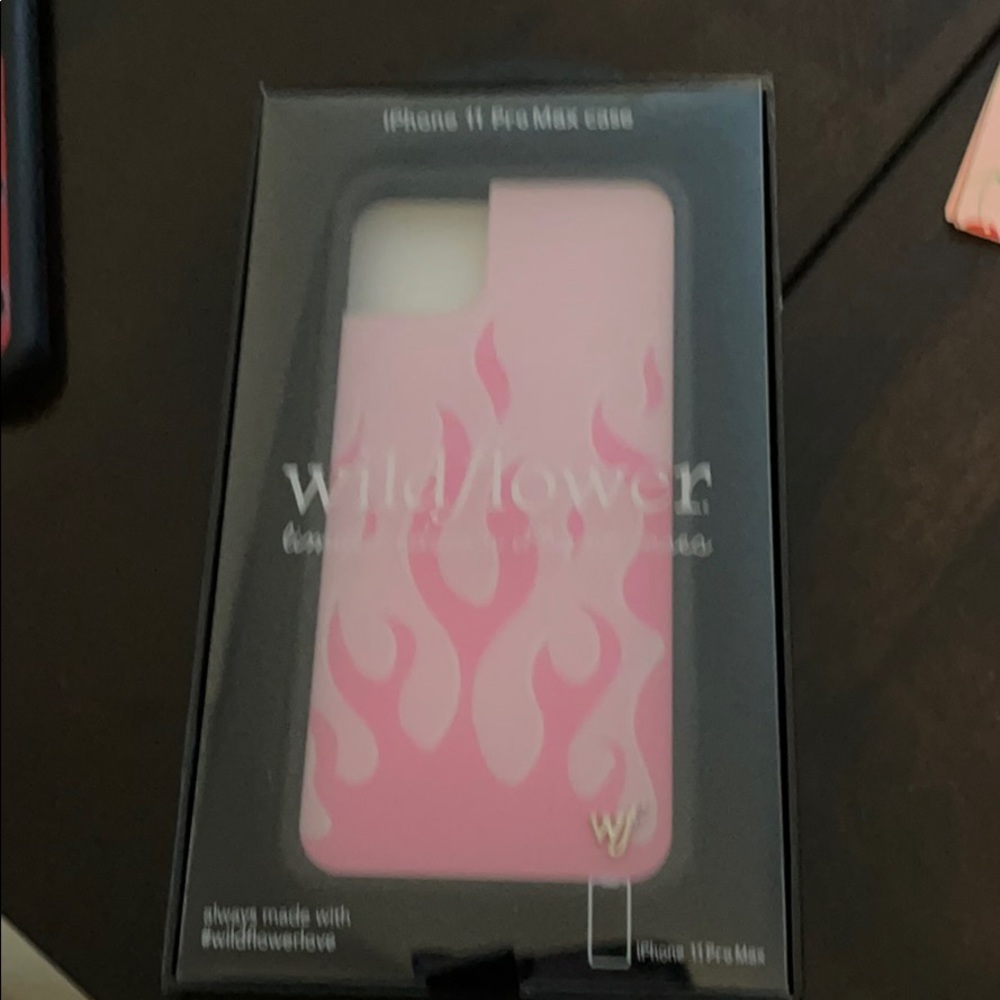Wildflower iPhone 11 Pro Max case pink flames